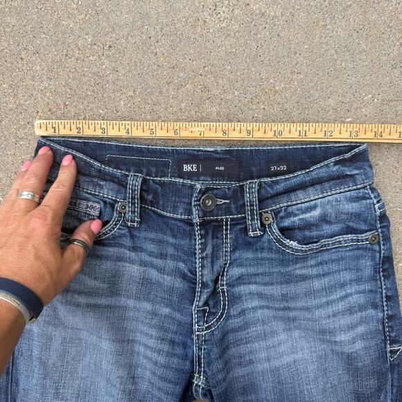 Buckle BKE Alec 27x32 Straight Stretch Blue Jeans ABS5123 - Picture 7 of 9